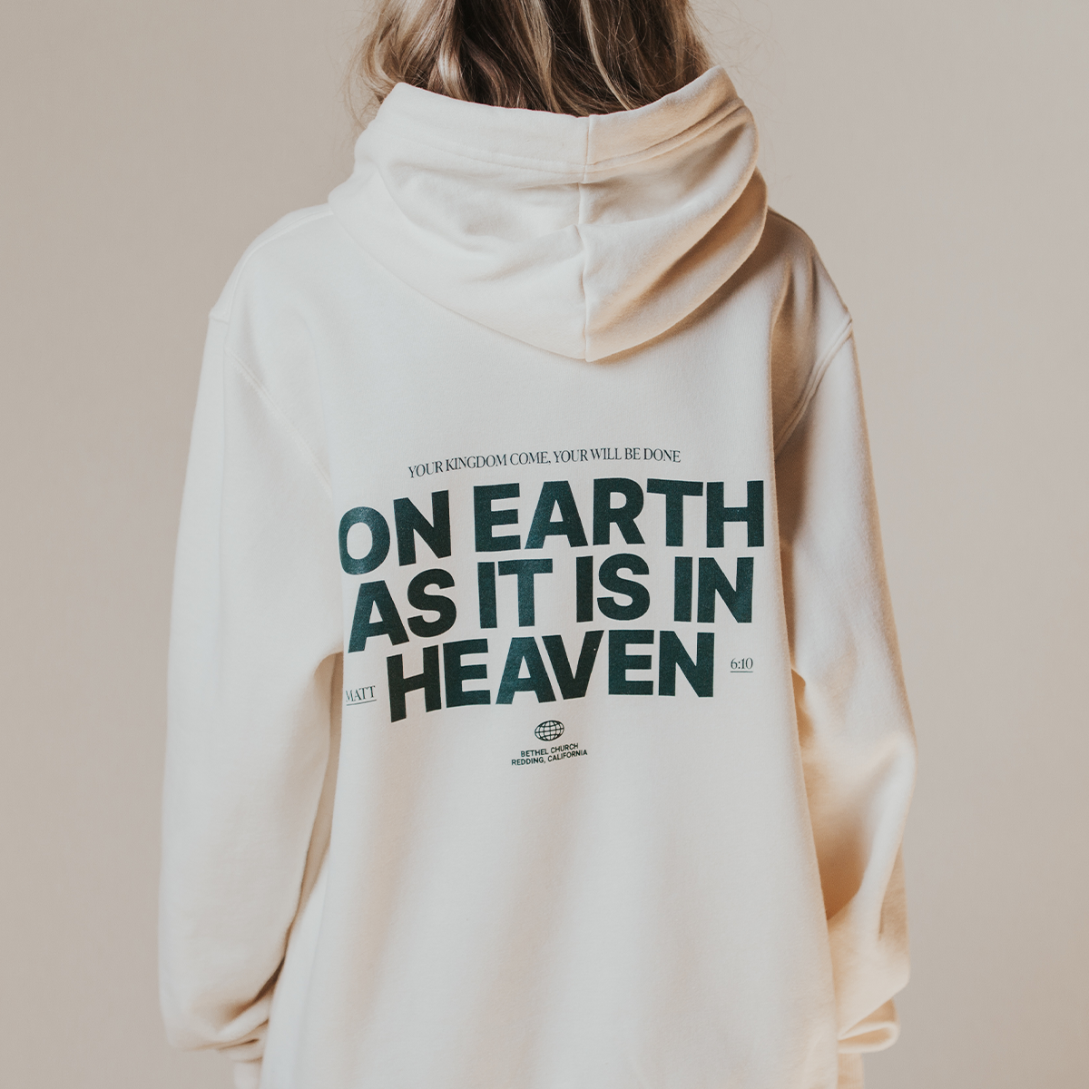 Promotional Images On Earth Cream Hoodie Med by Bethel