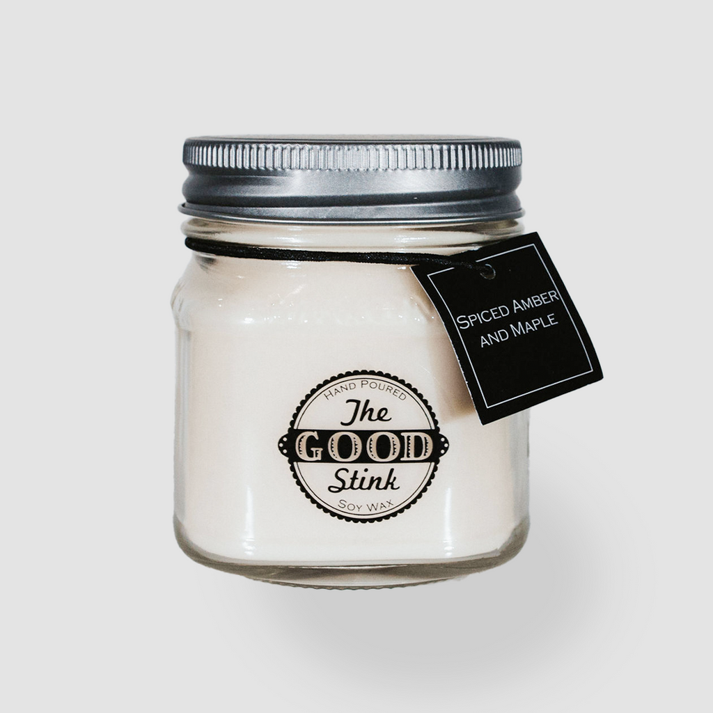 Spiced Amber & Maple - The Good Stink Candle 8 oz