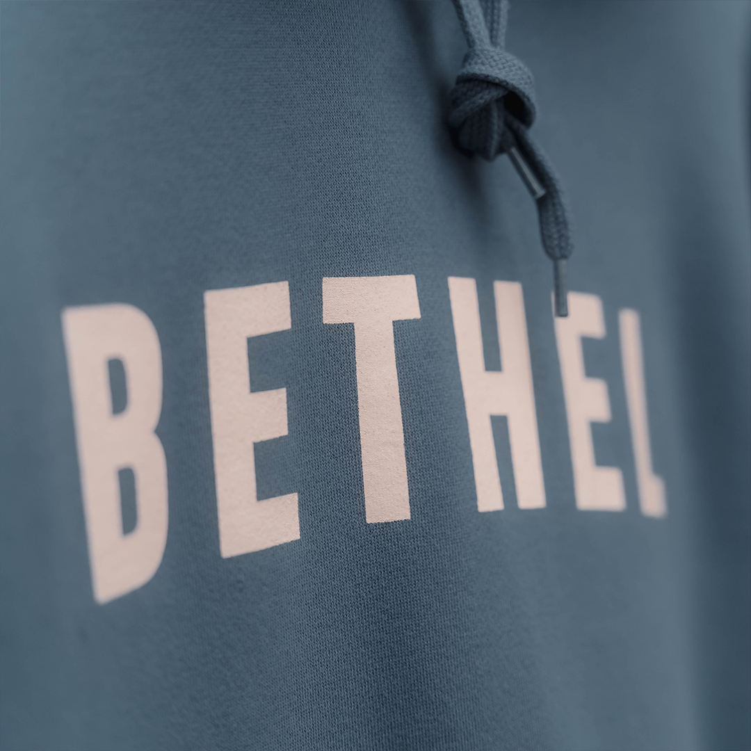 Bethel Legacy Slate Blue Hoodie (Front Close Up)