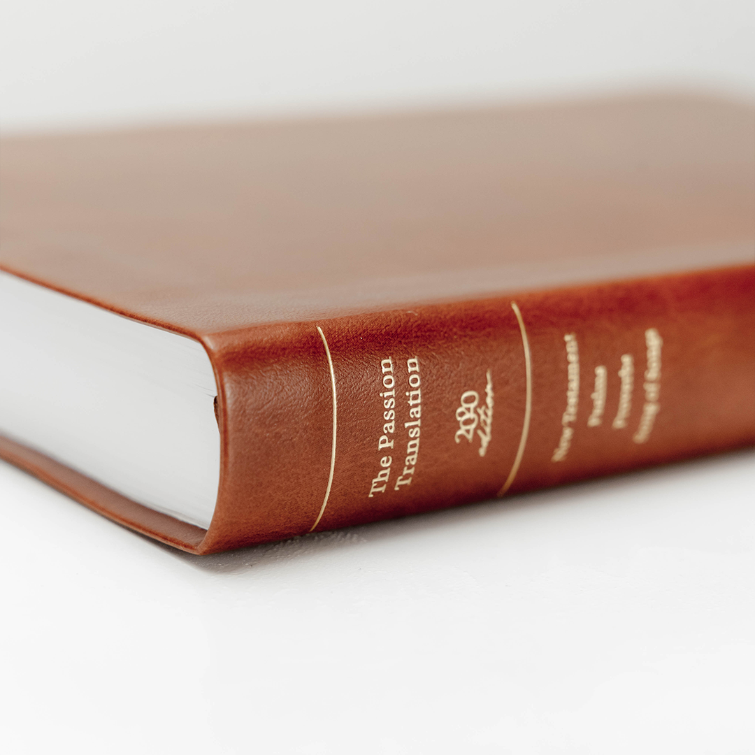 Special Edition The Passion Translation Bible with Bill Johnson Standard Brown (Faux Leather)