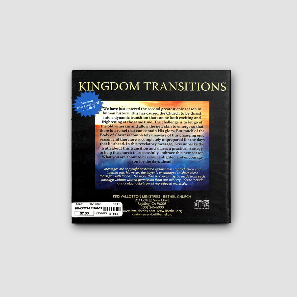 Kingdom Transitions CD