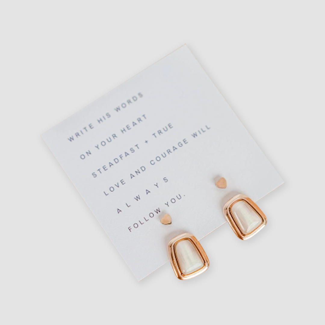 Courage + Soft Heart Earrings