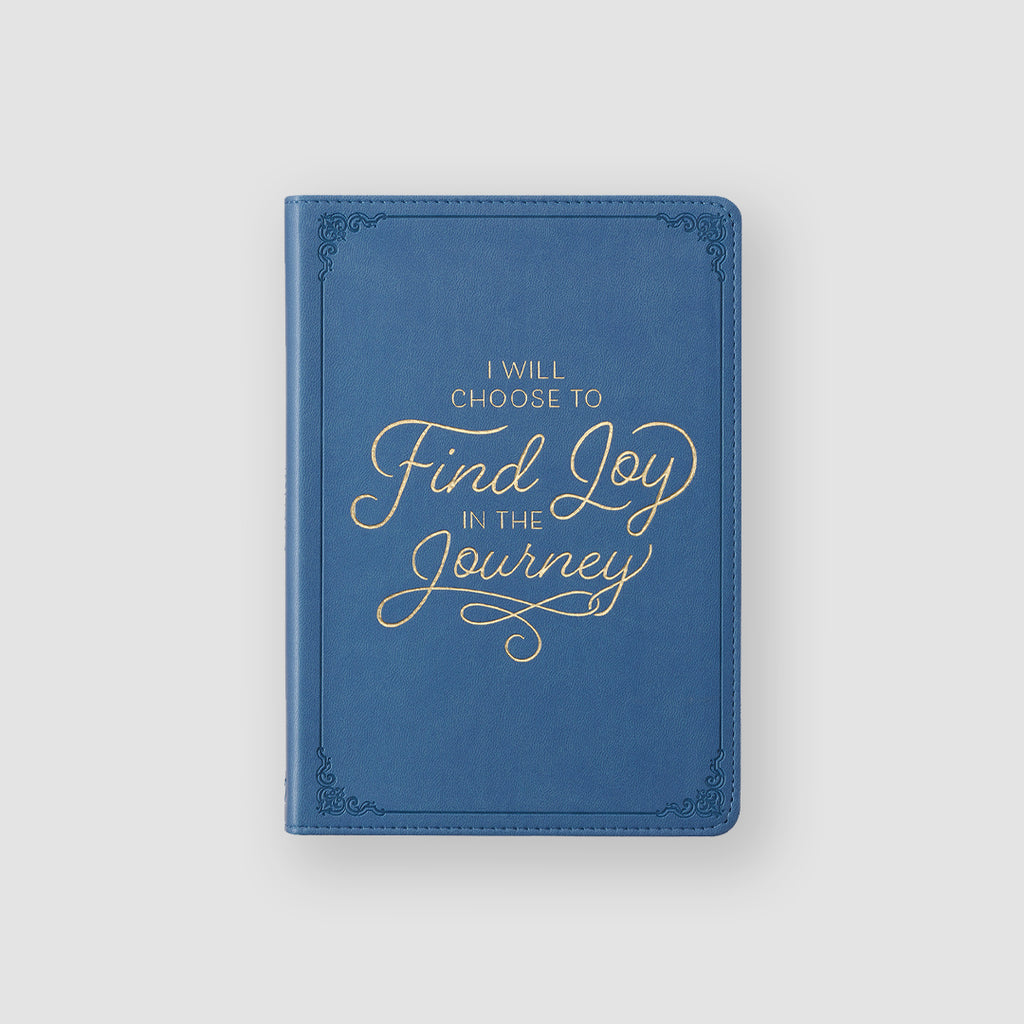 Joy in the Journey Blue Faux Leather Classic Journal