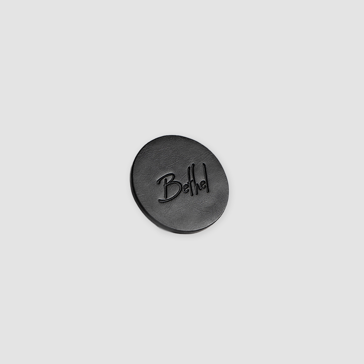 Bethel Logo Leather Fridge Magnet