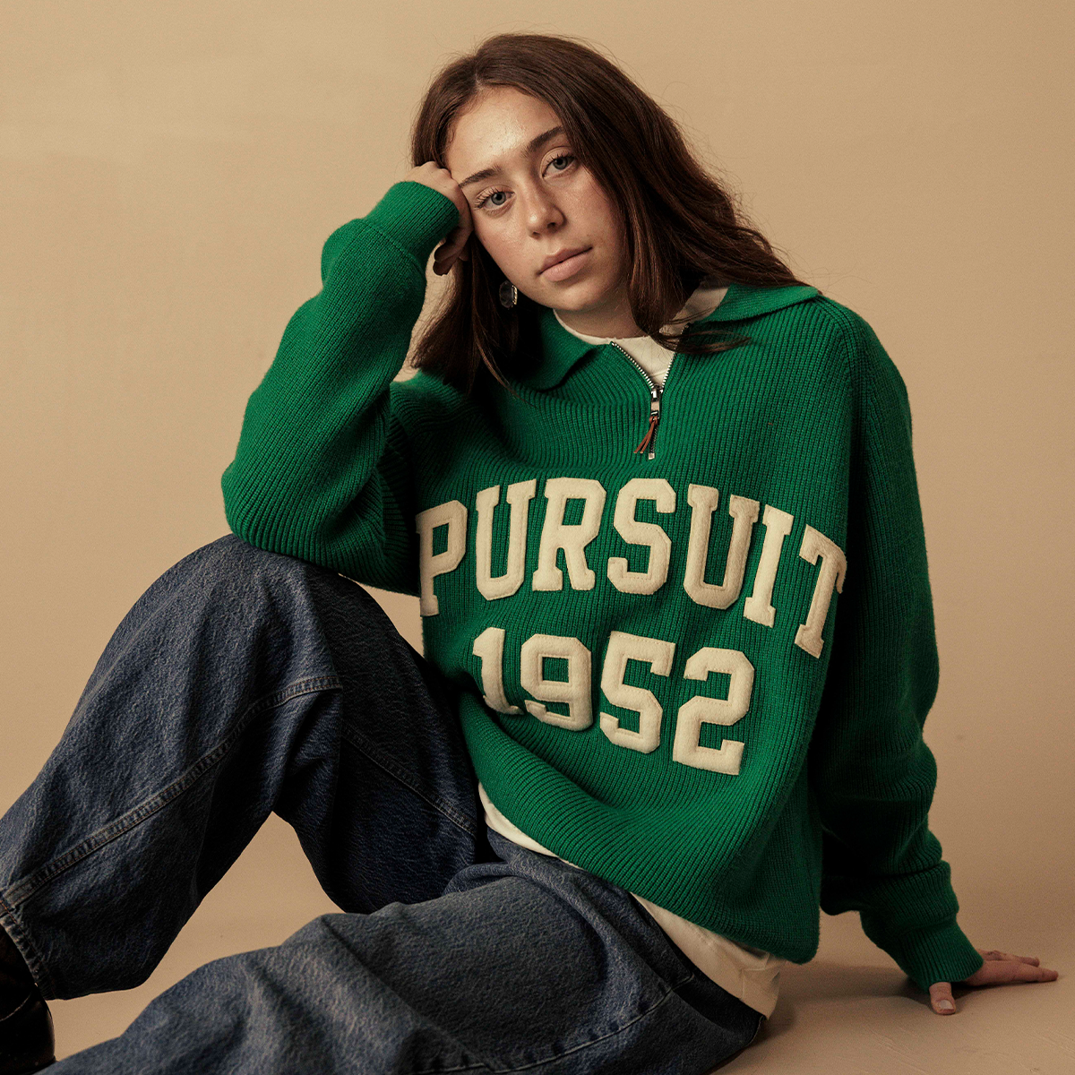 Pursuit Quarter Zip Sweater