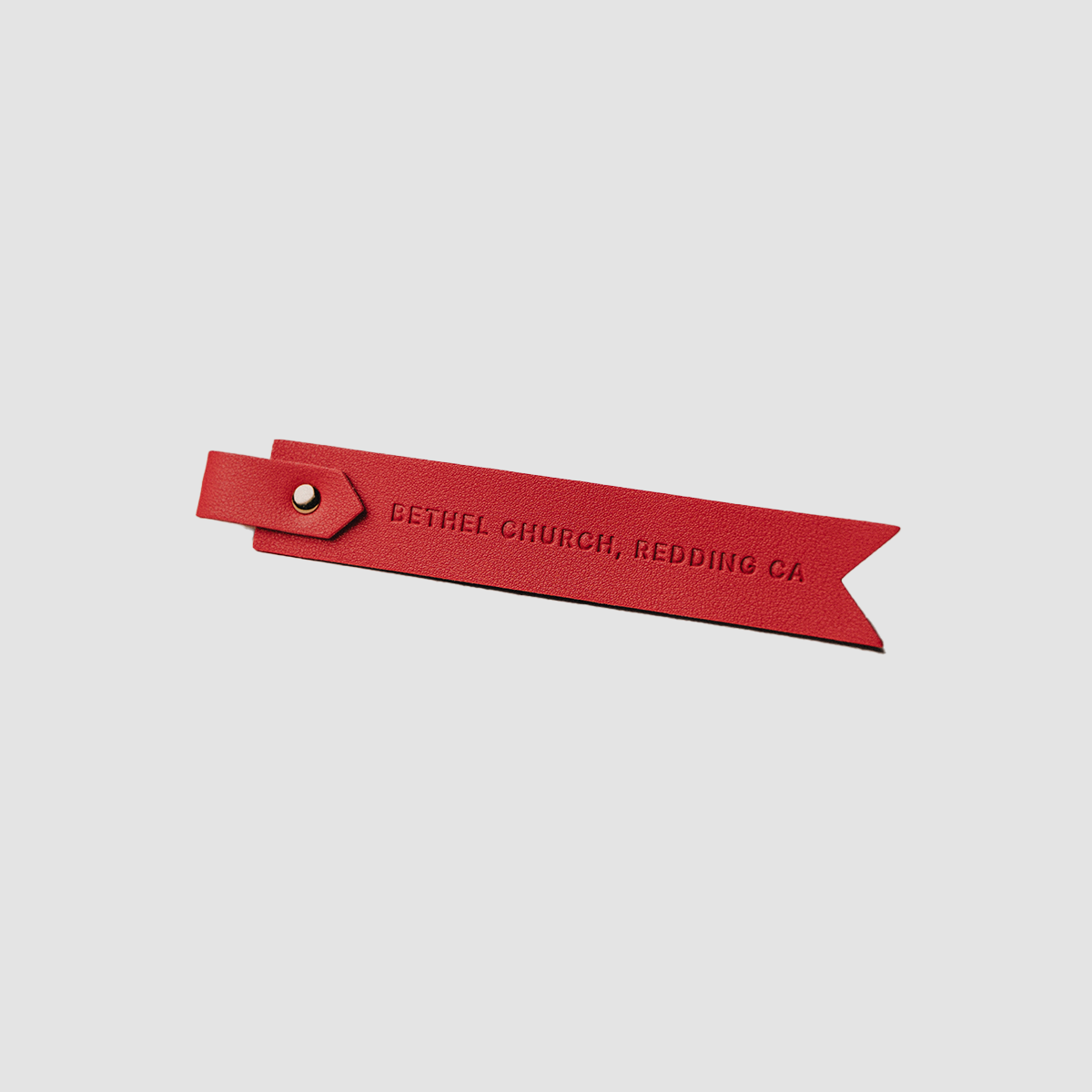 Holiday 25 Red Leather Bookmark