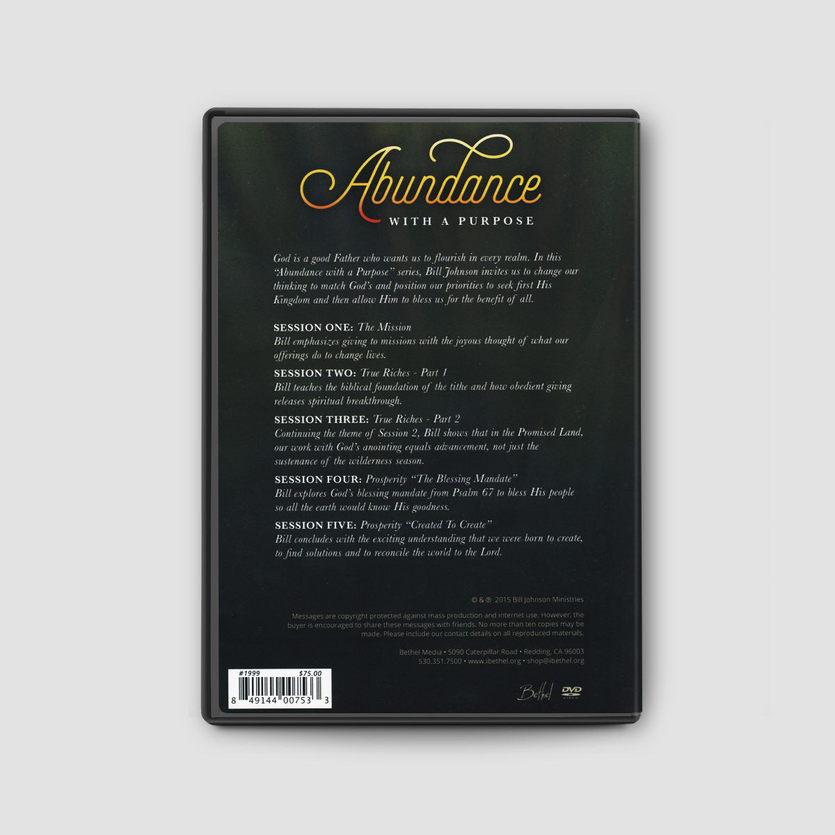 Abundance With a Purpose DVD