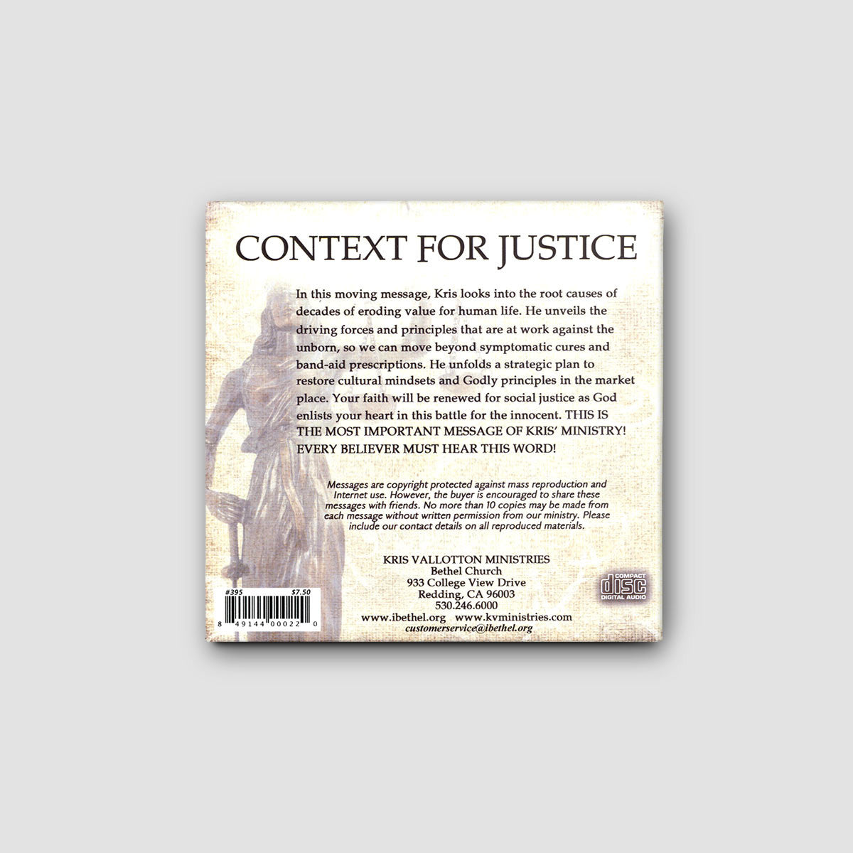 Context for Justice CD