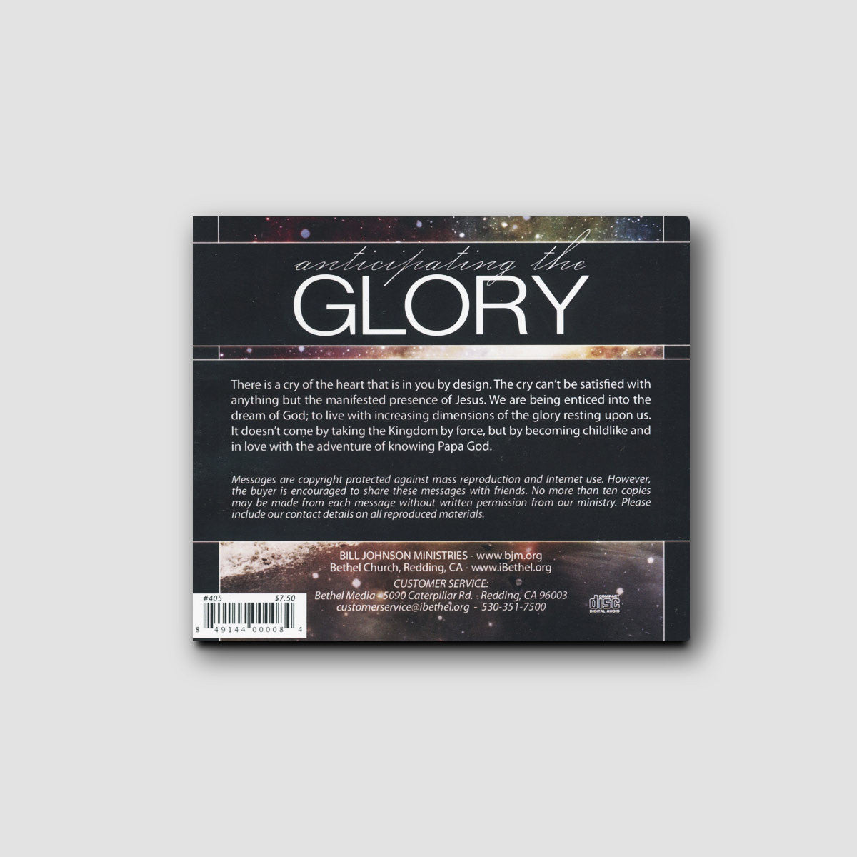 Anticipating the Glory CD