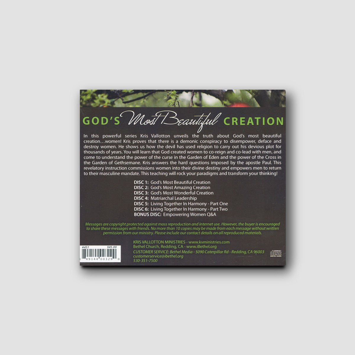 God's Most Beautiful Creation DVD