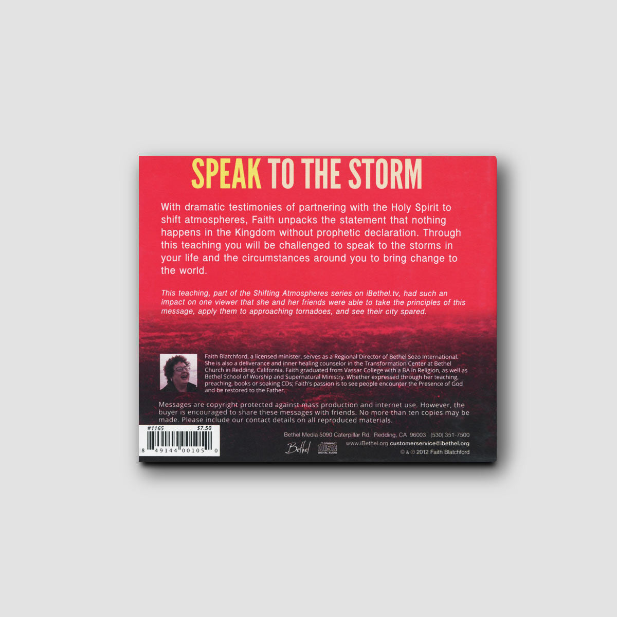 Speak to the Storm CD