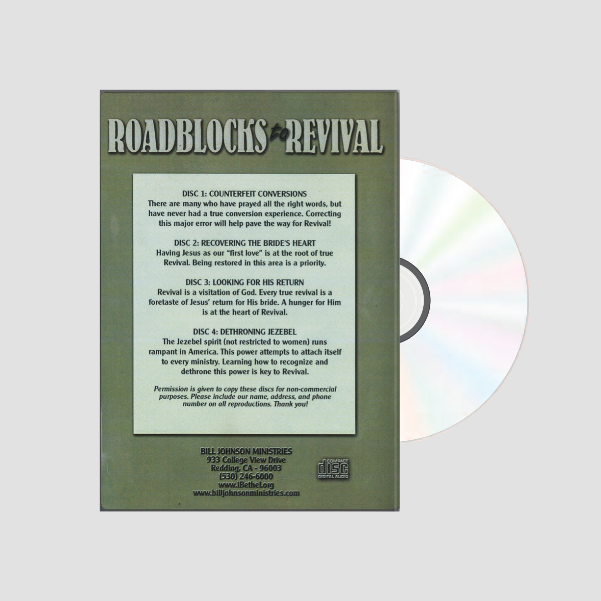 Roadblocks to Revival CD