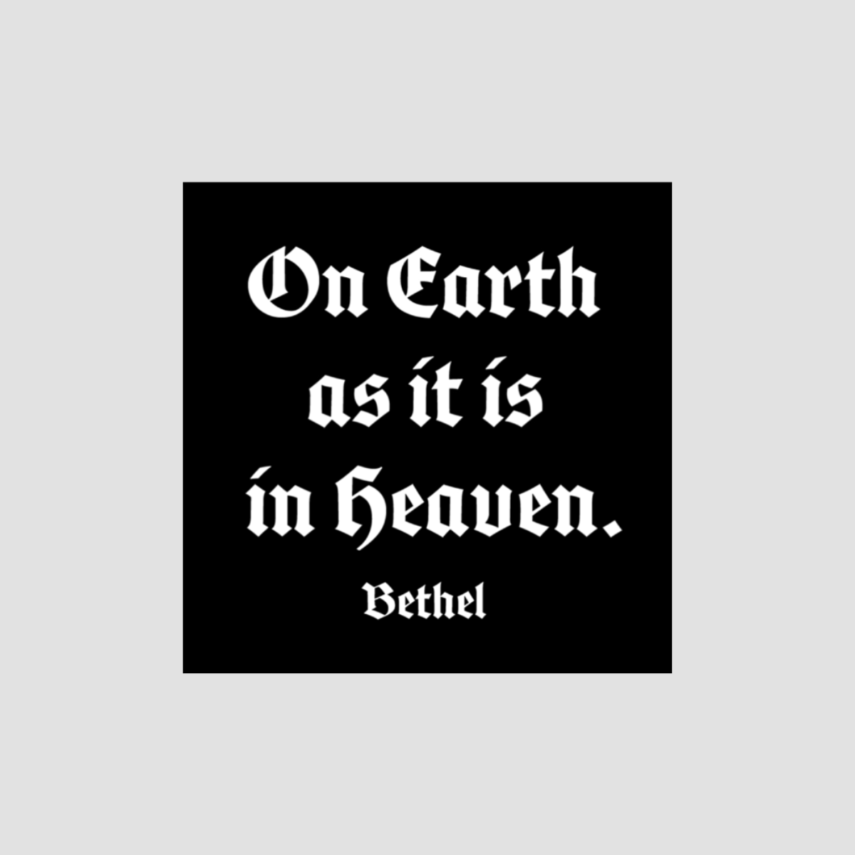 On Earth Sticker