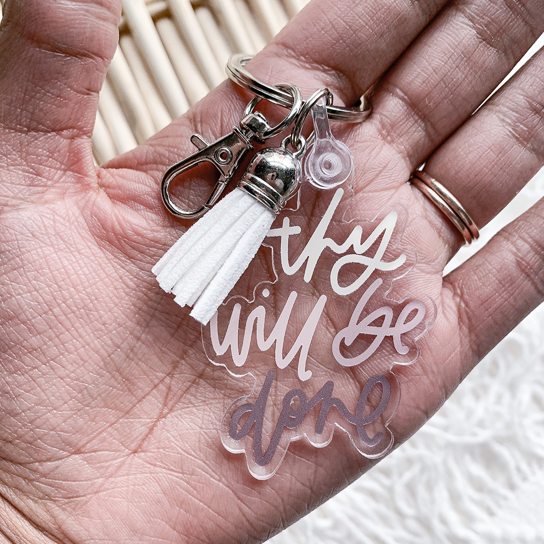 Thy Will Be Done Keychain