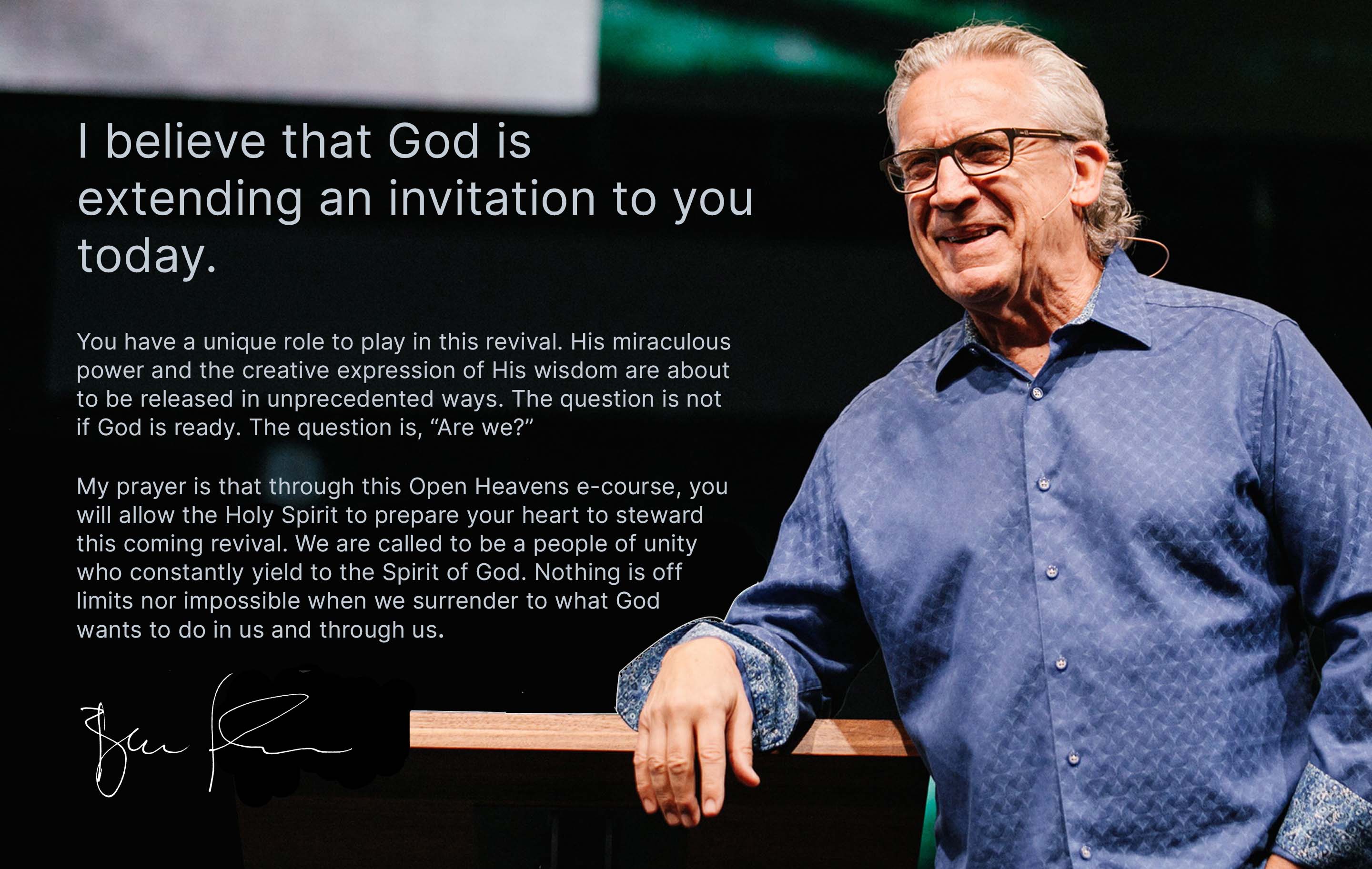 Open Heavens | E-Course by Bill Johnson