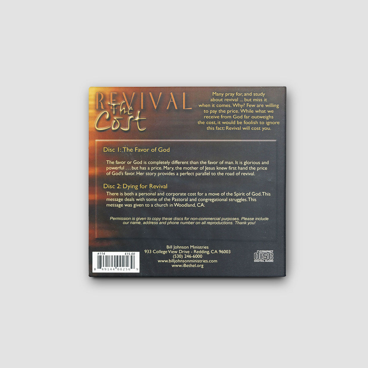 REVIVAL: The Cost