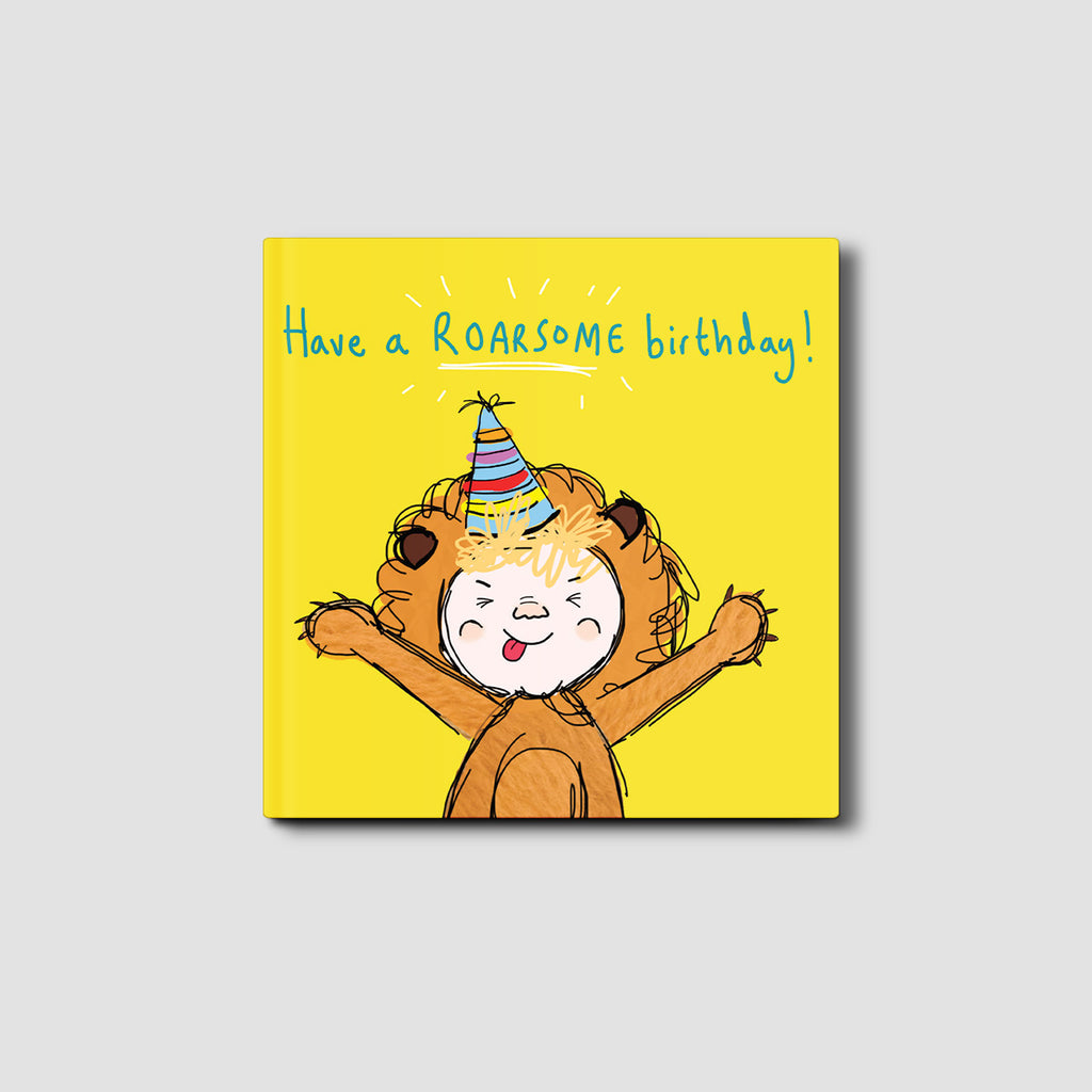 Have a Roarsome Birthday Silly Eric Card