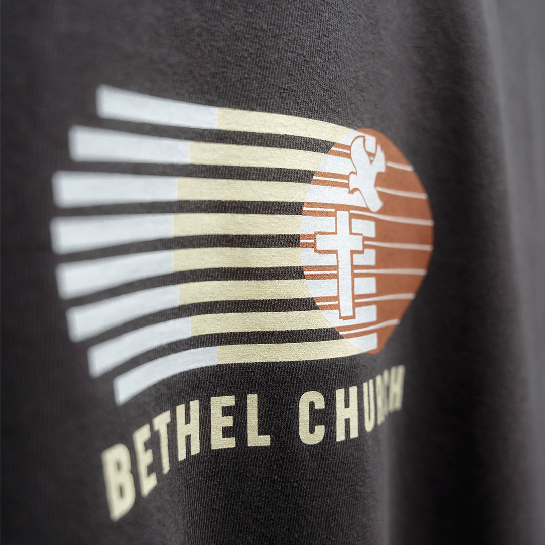 Bethel Legacy Vintage Black Tee (Logo Close Up 2)