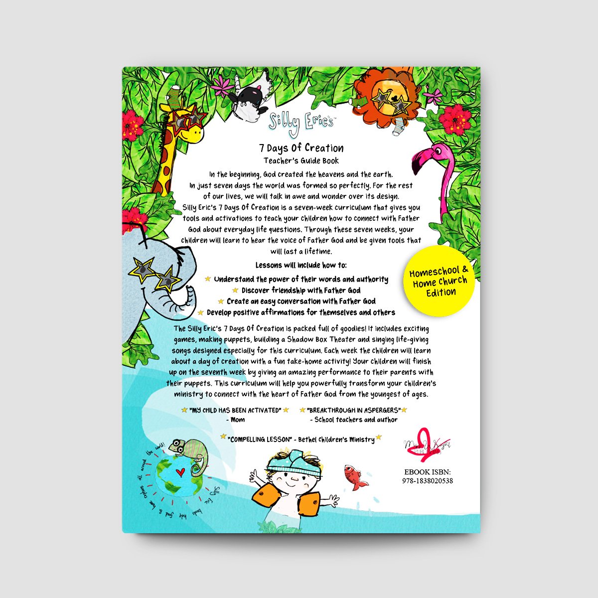 Silly Eric's 7 Day's of Creation Curriculum Homeschool Edition - Digital Bundle Sample